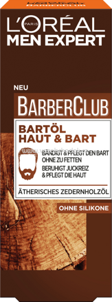 L'ORÉAL Men Expert Barber Club Bartöl Haut & Bart, 30 ml