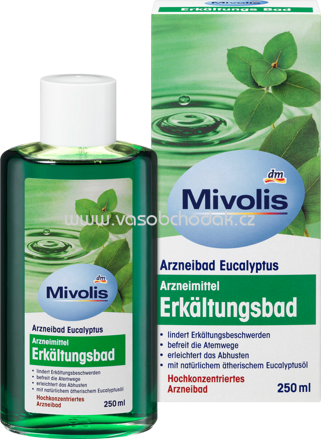 Mivolis Erkältungsbad, Arzneibad Eucalyptus, 250 ml