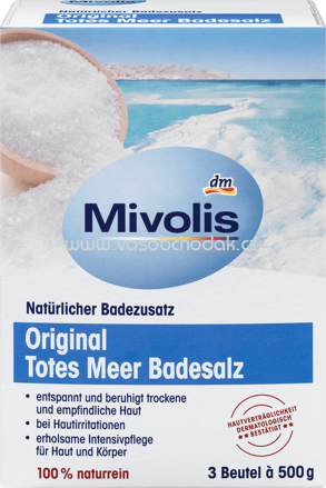 Mivolis Original Totes Meer Badesalz, 1,5 kg