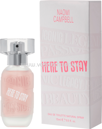 Naomi Campbell Eau de Toilette Here to stay, 15 ml