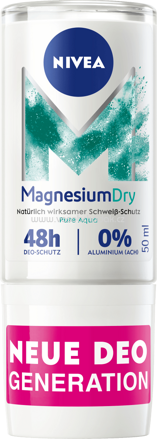 NIVEA Deo Roll On Deodorant Magnesium Dry Pure Aqua, 50 ml