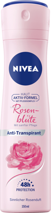 NIVEA Deo Spray Antitranspirant Rosenblüte, 150 ml