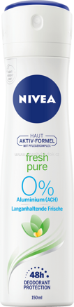 NIVEA Deo Spray Deodorant Fresh Pure, 150 ml