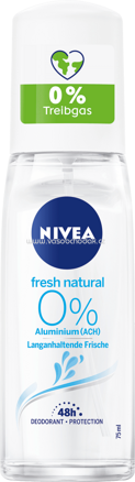 NIVEA Deo Zerstäuber Deodorant Fresh Natural, 75 ml