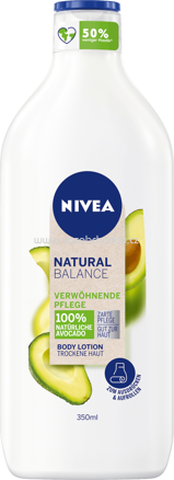 NIVEA Bodylotion natural balance Avocado, 350 ml