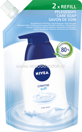NIVEA Flüssigseife Creme soft Nachfüllpack, 500 ml