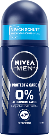 NIVEA MEN Deo Roll On Deodorant Protect & Care, 50 ml