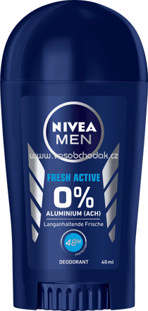 NIVEA MEN Deo Stick Deodorant Fresh Active, 40 ml