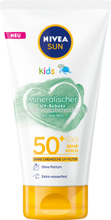 NIVEA SUN Sonnemilch Kids, mineralischer UV-Schutz, LSF 50+, 150 ml