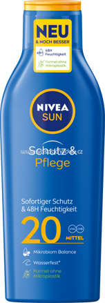 NIVEA SUN Sonnenmilch Schutz & Pflege LSF 20, 250 ml