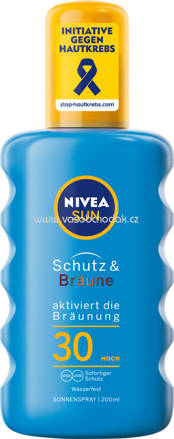 NIVEA SUN Sonnenspray Schutz & Bräune LSF 30, 200 ml