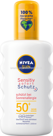 NIVEA SUN Sonnenspray Sofort-Schutz sensitiv LSF 50+, 200 ml