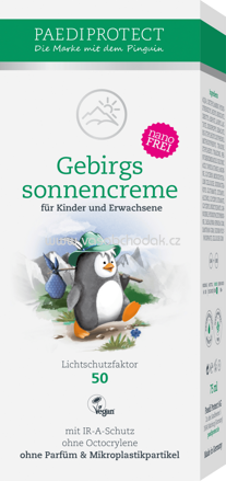 PAEDIPROTECT Sonnencreme Gebirge LSF 50, 75 ml