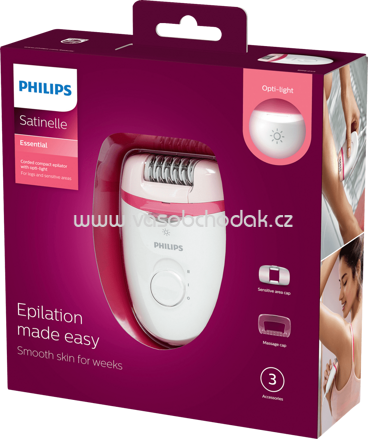 Philips Satinelle Essential Epilierer BRE255/00, 1 St