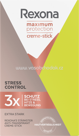 Rexona Deo Creme Antitranspirant Maximum Protection Stress Control, 45 ml
