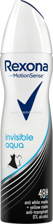 Rexona Deo Spray Antitranspirant invisible aqua, 150 ml
