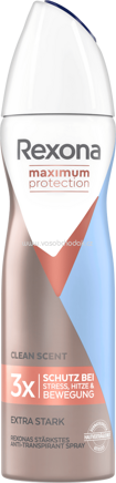 Rexona Deo Spray Antitranspirant Maximum Protection Clean Scent, 150 ml