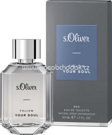 S.Oliver Eau de Toilette follow your soul man, 50 ml