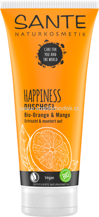 Sante Duschgel Happiness Bio-Orange & Mango, 200 ml
