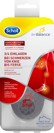 Scholl Einlegesohlen In-Balance, Von Knie bis Ferse, Gr. 37-39,5, 1 Paar, 2 St