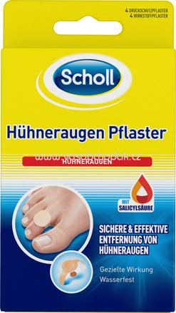 Scholl Fuß-Pflaster, Hühneraugen, 4 St