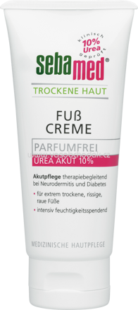 Sebamed Fuß-Creme Trockene Haut, 10% Urea Akut, parfumfrei, 100 ml