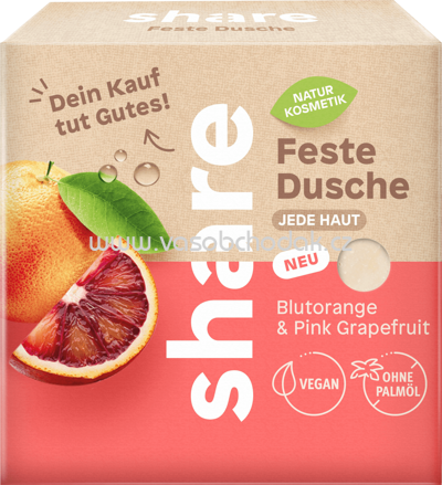 Share Feste Dusche Blutorange & Pink Grapefruit, 60g