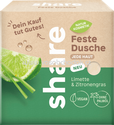 Share Feste Dusche Limette & Zitronengras, 60g