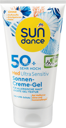 SUNDANCE Sonnencreme-Gel MED Ultra Sensitive LSF 50+, 150 ml