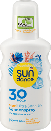 SUNDANCE Sonnenspray, MED ultra sensitiv, LSF 30, 200 ml