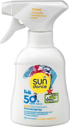 SUNDANCE Sonnenspray Kids, MED ultra sensitiv, LSF50+, 200 ml