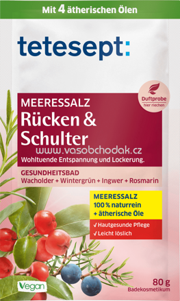 Tetesept Badesalz Rücken & Schulter, 80g