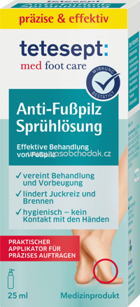 Tetesept Anti-Fußpilz Sprühlösung, 25 ml