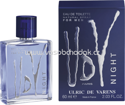 UdV - Ulric de Varens Eau de Toilette for man Night, 60 ml