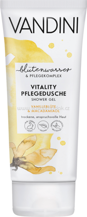 VANDINI Duschgel Vitality Vanilleblüte & Macadamiaöl, 200 ml
