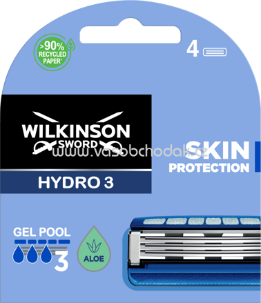 Wilkinson Rasierklingen Hydro 3 Skin Protection, 4 St