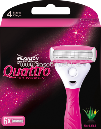 Wilkinson Rasierklingen Quattro For Women, 6 St