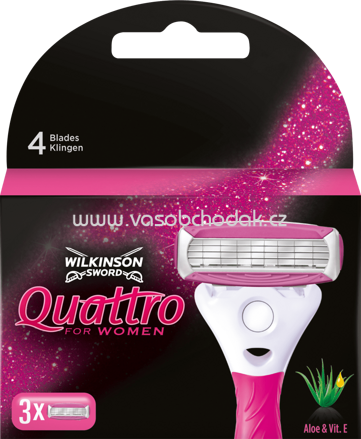 Wilkinson Rasierklingen Quattro For Women, 3 St