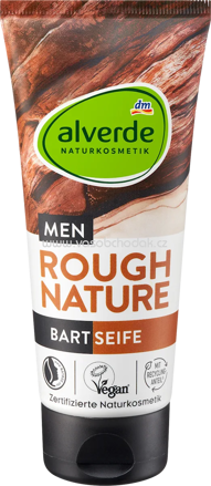 alverde MEN Bartseife Rough Nature, 100 ml