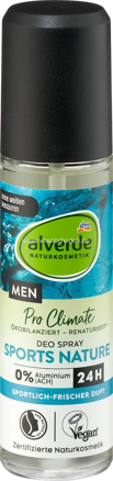alverde MEN Deo Zerstäuber Sports Nature, 75 ml
