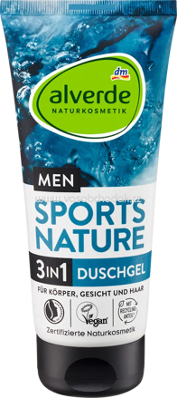 alverde MEN Duschgel Sports Nature 3in1, 200 ml