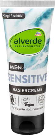 alverde MEN Rasiercreme, Sensitive Nature, 75 ml