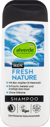 alverde MEN Shampoo MEN Fresh Nature, 200 ml