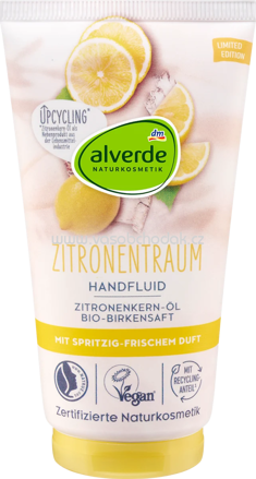 alverde NATURKOSMETIK Handfluid Zitronentraum, 75 ml