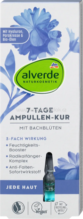 alverde NATURKOSMETIK 7 Tage Ampullenkur Jede Haut, 7 ml