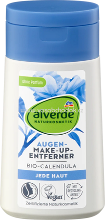 alverde NATURKOSMETIK Augen-Make-up-Entferner Calendula, 100 ml