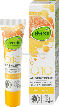 alverde NATURKOSMETIK Augencreme Q10, 15 ml