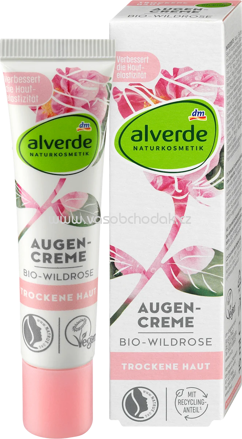 alverde NATURKOSMETIK Augencreme Wildrose, 15 ml