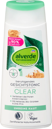 alverde NATURKOSMETIK Gesichtstonic Clear, 200 ml