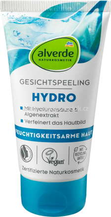 alverde NATURKOSMETIK Hydro Gesichtspeeling, 75 ml